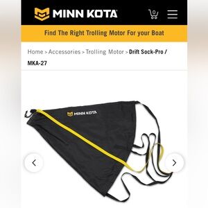 Minn Kota Pro Trolling Drift Sock / Fishing gear